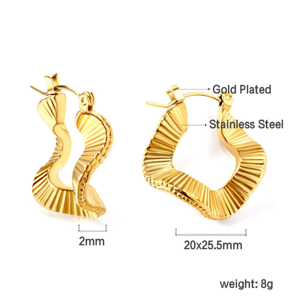 Special-shaped ear buckle 2*20*25.5mm asonjewelry
